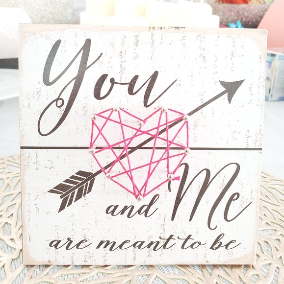 Other - LAST ONE! String art decor YOU & ME ARE MEANT 💚